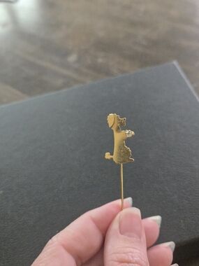 VINTAGE Gold Poodle Stick Pin  Brooch Pin - Elegant Women's Jewelry